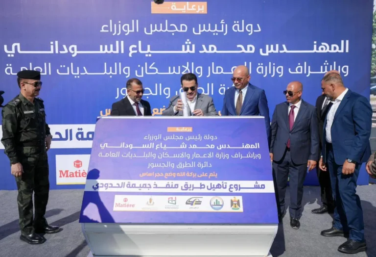 السوداني يؤكد أهمية طريق منفذ الجميمة في زيادة التبادل التجاري بين العراق والسعودية