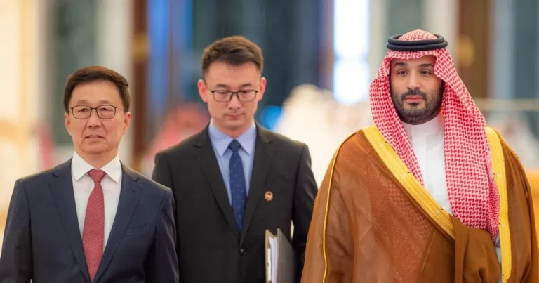 ولي العهد السعودي يستقبل نائب الرئيس الصيني