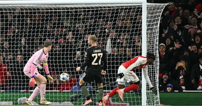 أرسنال ينتزع صدارة دوري الأبطال بفوز “نادر” على بايرن ميونيخ