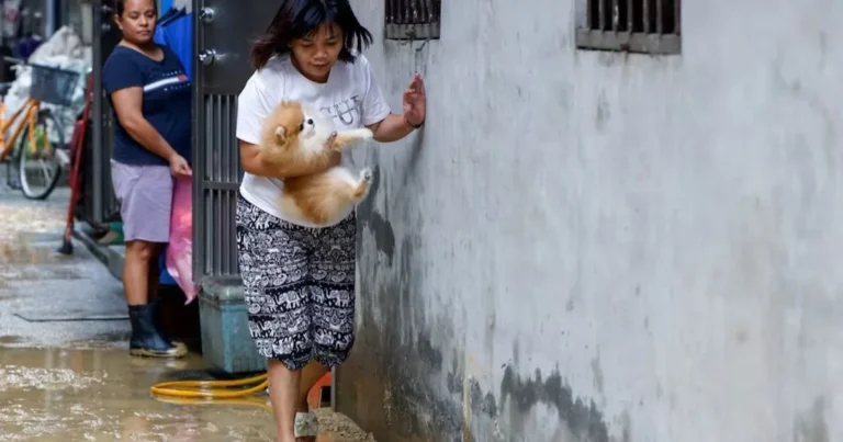 فيضانات في تايوان جراء الإعصار فونج وونج وإجلاء الآلاف