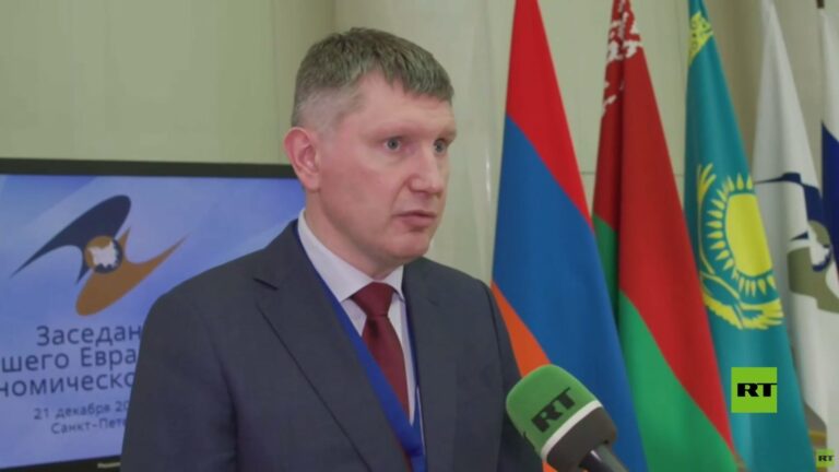 ريشيتنيكوف لـRT: الاتحاد الاقتصادي الأوراسي نجح في خلق سوق موحدة كبيرة تستقطب الدول